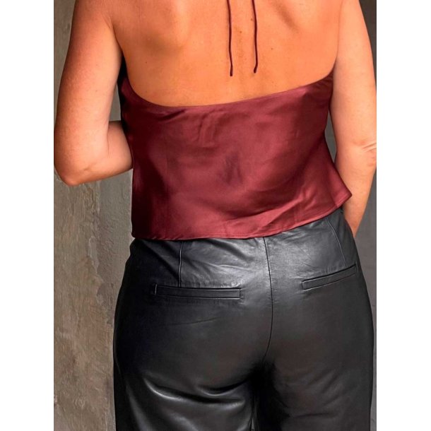 Depeche - Skindbukser - AnikaDEP Straight fit Pants - Black