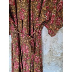 Relove And Roses - Lang Silke Kimono - Gylden Rd