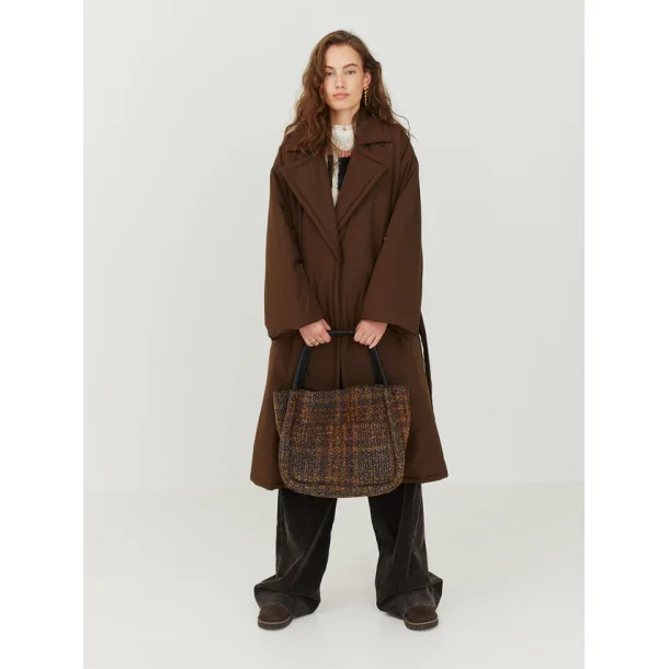 Mads Nrgard - Frakke Recycle Star Coat - Demitasse