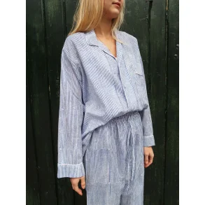 Craft Sisters - Pyjamas Blockprint - Blue Stripe
