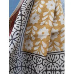 Craft Sisters - Trklde Bagru Scarf 04 - Mustard