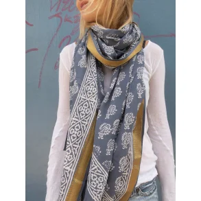 Craft Sisters - T�rkl�de Bagru scarf 214 - Navy Blue