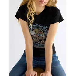 Wrangler - T-Shirt Shrunken Band Tee - Black Beauty