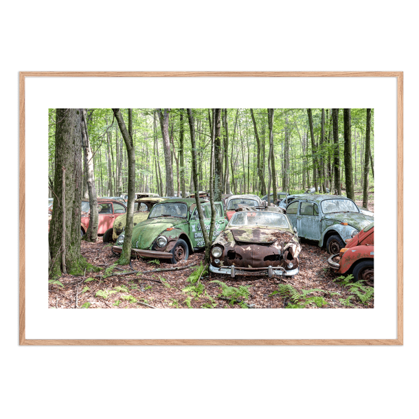 Permild og Rosengreen  - Indrammet Plakat Beetle Heaven, OBS: SENDES IKKE