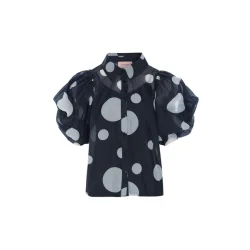 Hunk�n - Blair Shirt - Black/Dots