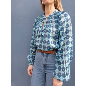 Craft Sisters - Skjortebluse Astrid Blouse - Blue