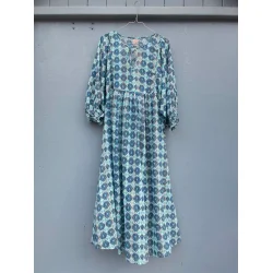 Craft Sisters - Kjole Alva Boho Dress - Blue 