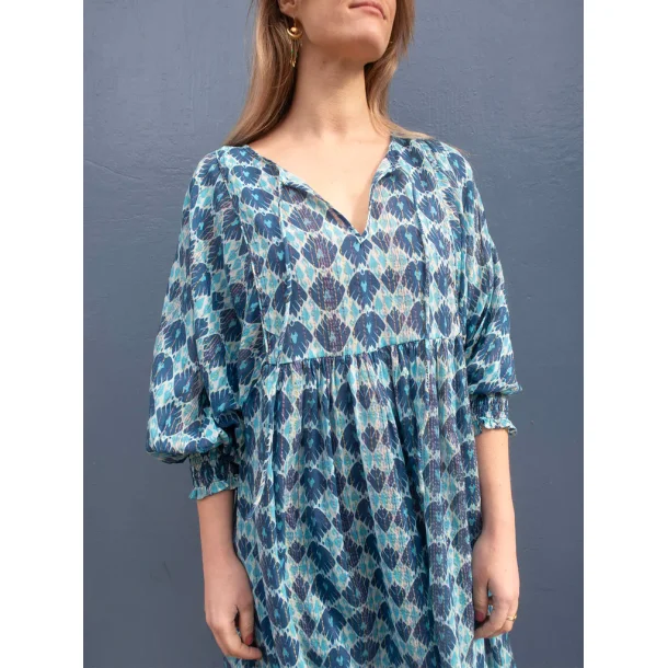 Craft Sisters - Kjole Alva Boho Dress - Blue 