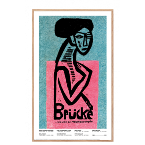 Permild og Rosengreen - Indrammet  Plakat - Ernst Ludwig Kirchner for Die Brcke. OBS: KUN I BUTIK