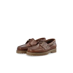 Ca'shott Copenhagen - Caslena Boat Shoe Pull up Leather - Dark Brown