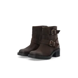 Ca'shott Copenhagen - Casrikke Biker Ankleboot Leather - Dark Brown