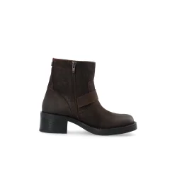 Ca'shott Copenhagen - Casrikke Biker Ankleboot Leather - Dark Brown