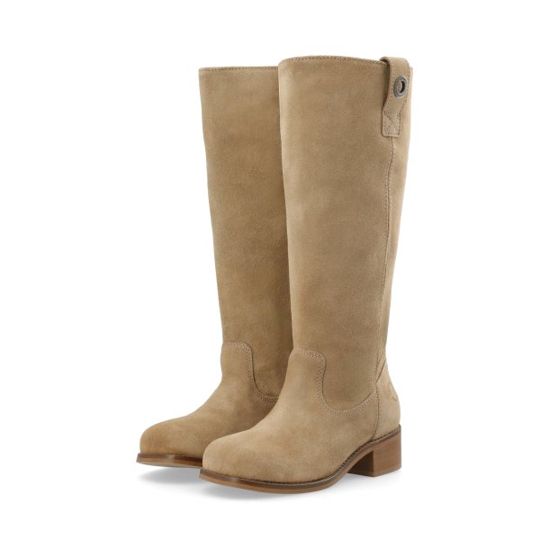 Ca'shott Copenhagen - Stvler - Casvilma Highshaft Pull Boot Suede - Mushroom