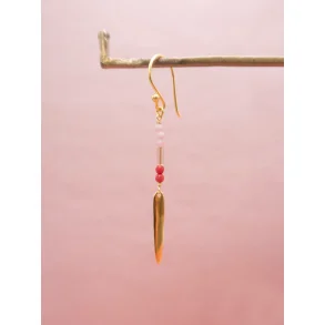 Craft Sisters - rering No.20 - pink quartz - 1 stk.