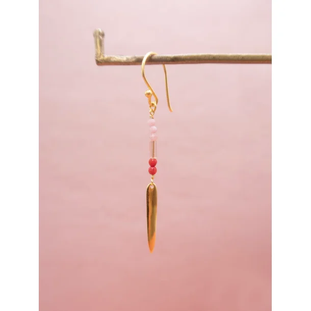 Craft Sisters - rering No.20 - pink quartz - 1 stk.