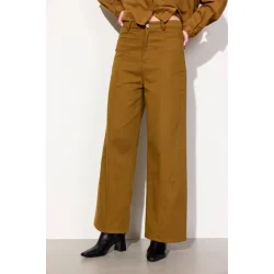 Hunkn - Bukser - Camden Wide Trousers - Brown