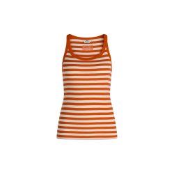 Mads Nrgaard - Top - 2x2 Cotton Stripe Carry Top -  Puffins Bill/Cloud Dance