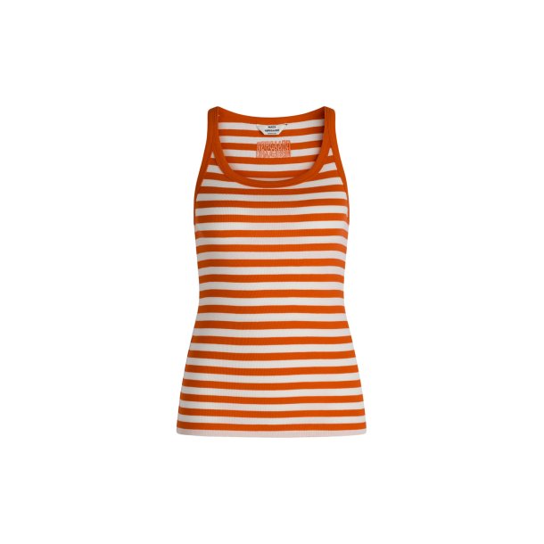 Mads Nrgaard - Top - 2x2 Cotton Stripe Carry Top -  Puffins Bill/Cloud Dance