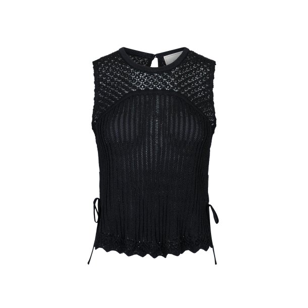 Neo Noir - Top - Coral Knit Top - Black