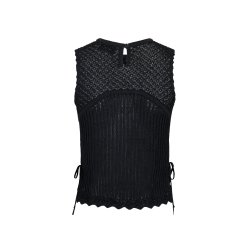 Neo Noir - Top - Coral Knit Top - Black