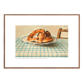 Permild og Rosengreen  - Indrammet Plakat Croissant, OBS: SENDES IKKE