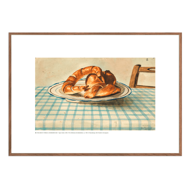 Permild og Rosengreen  - Indrammet Plakat Croissant, OBS: SENDES IKKE
