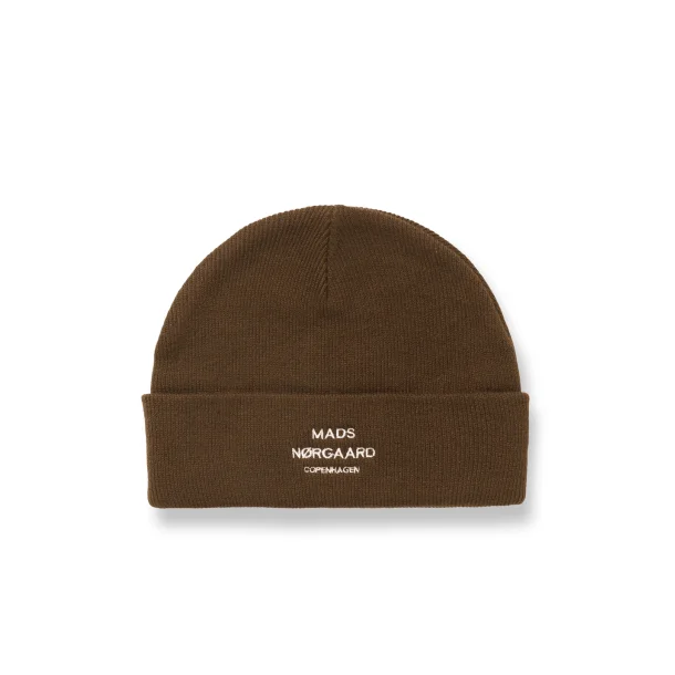 Mads Nrgaard - Hue - Isak Ambas Logo Beanie - Demitasse