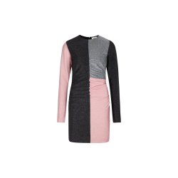 Mads Nrgaard - Kjole - Dion Max Dress - Glitter Stretch - Metallic Mix Winetasting