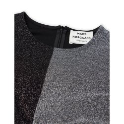 Mads Nrgaard - Kjole - Dion Max Dress - Glitter Stretch - Metallic Mix Winetasting