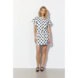 Hunk�n - Divina Shirt - White/dots