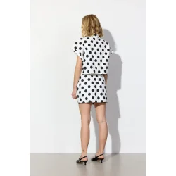 Hunk�n - Divina Shirt - White/dots