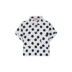 Hunk�n - Divina Shirt - White/dots