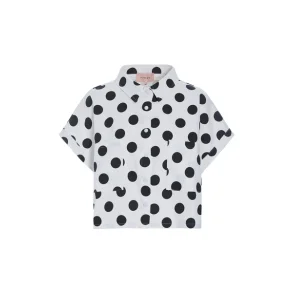 Hunk�n - Divina Shirt - White/dots