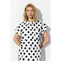 Hunk�n - Divina Shirt - White/dots