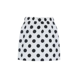 Hunk�n - Nederdel Divina Skirt - White/dots