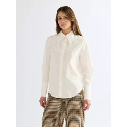 Wrangler - Skjorte - Drama Collar Shirt Egret