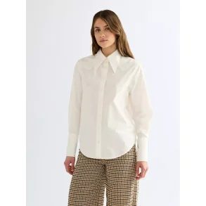 Wrangler - Skjorte - Drama Collar Shirt Egret