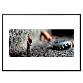 Permild og Rosengreen - Indrammet plakat - Ole Vorm - Dukkemand. OBS: SENDES IKKE