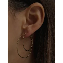 Pico Copenhagen - Alma Hoops Larges - Slv &amp; Forgyldt