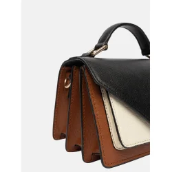 Redesigned - Taske Elvira Small - Cognac/Offwhite/Black