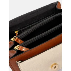 Redesigned - Taske Elvira Small - Cognac/Offwhite/Black