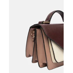 Redesigned - Taske Elvira Small - Rose/Offwhite/Oxred