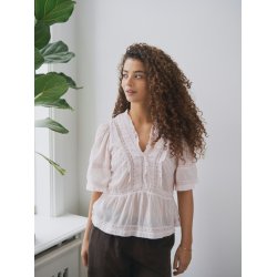 Neo Noir - Evienne S Voile Top - Light Pink