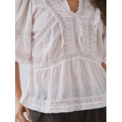 Neo Noir - Evienne S Voile Top - Light Pink