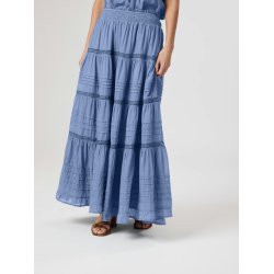 Neo Noir - Nederdel Felicia S Voile - Smoke Blue