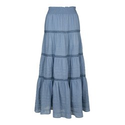 Neo Noir - Nederdel Felicia S Voile - Smoke Blue