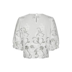 Neo Noir - Fia Embrodery Blouse - White
