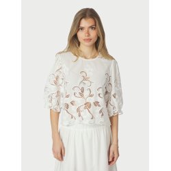 Neo Noir - Fia Embrodery Blouse - White