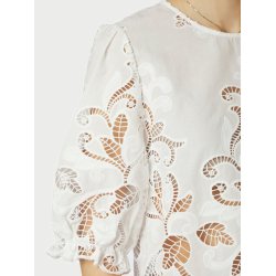 Neo Noir - Fia Embrodery Blouse - White