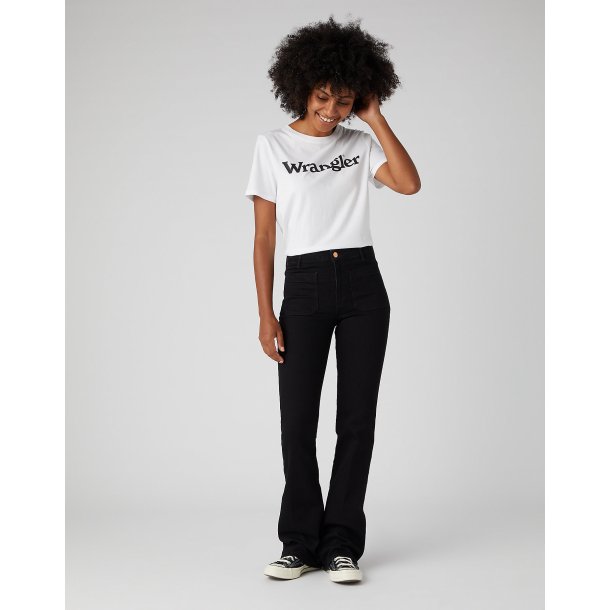 Wrangler - Flare Fljlsbukser - Black 